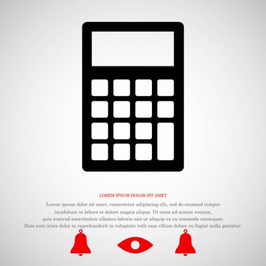 Hesap Makinesi Düz Simgesi