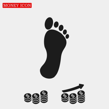 ayak yazdırma simgesi