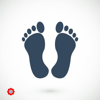 ayak işareti simgesi