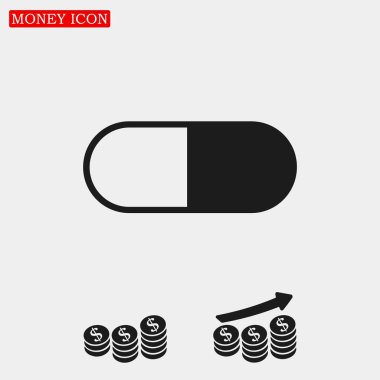 Kapsül düz simgesi