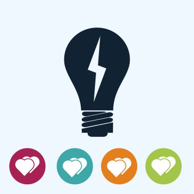 ampul vektör simgesi