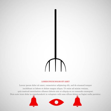 Bahçe çatal simgesi