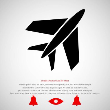 uçak işareti simgesi