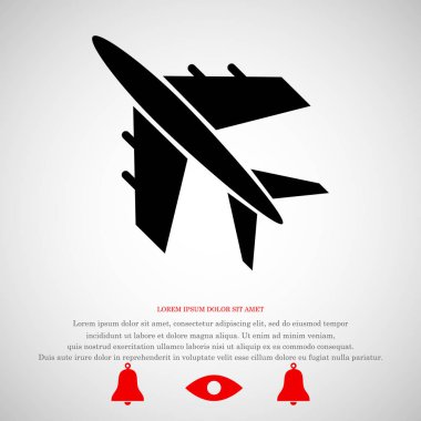 uçak işareti simgesi
