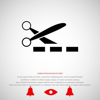 makas işareti simgesi