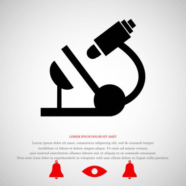 Mikroskop işareti simgesi