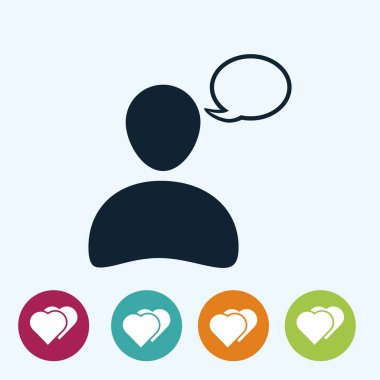 sohbet balonu simgesinin