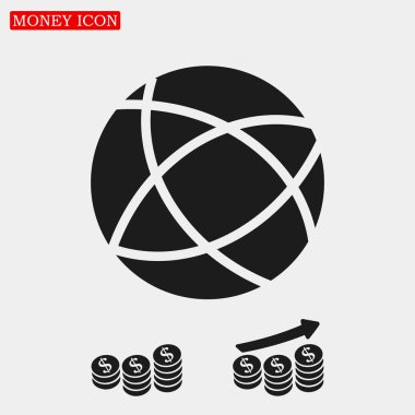 Küresel teknoloji vektör simgesi