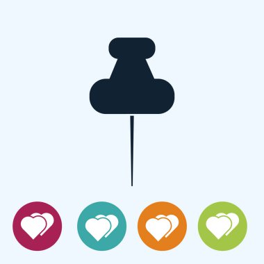 Düz raptiye simgesini