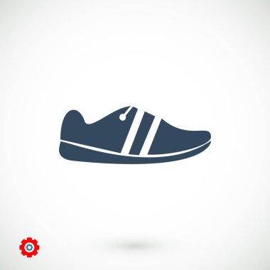  Ayakkabı düz simgesi