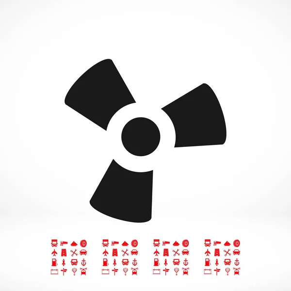 Ventilator platte pictogram — Stockvector