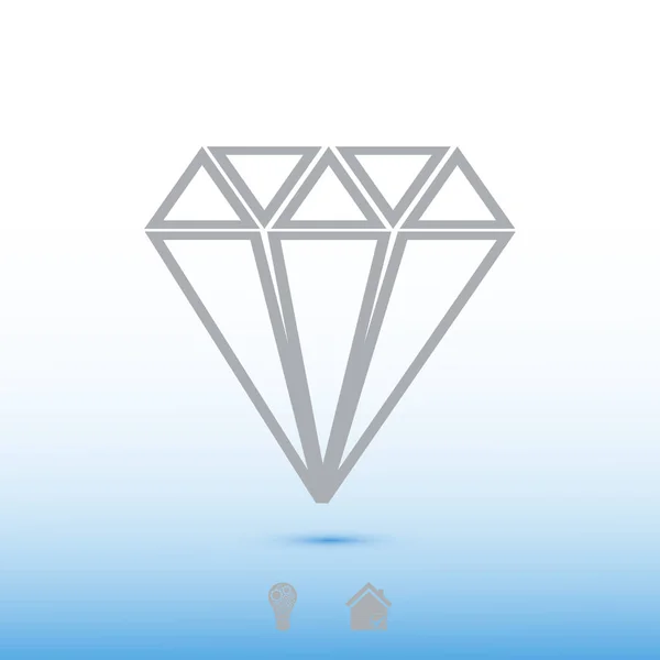 Εικονίδιο "υπογραφή" διαμάντι — Διανυσματικό Αρχείο