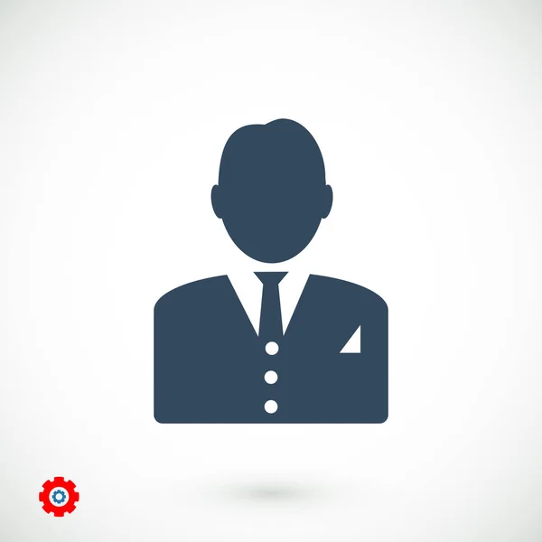 Man in zakelijke pictogram — Stockvector