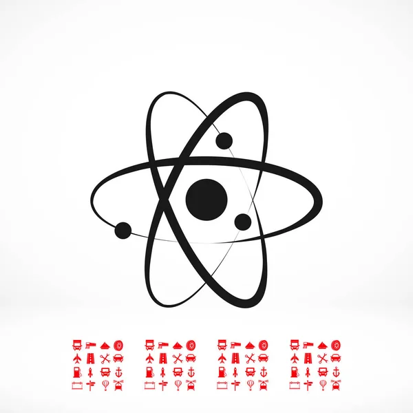 Atom-Zeichen-Symbol — Stockvektor