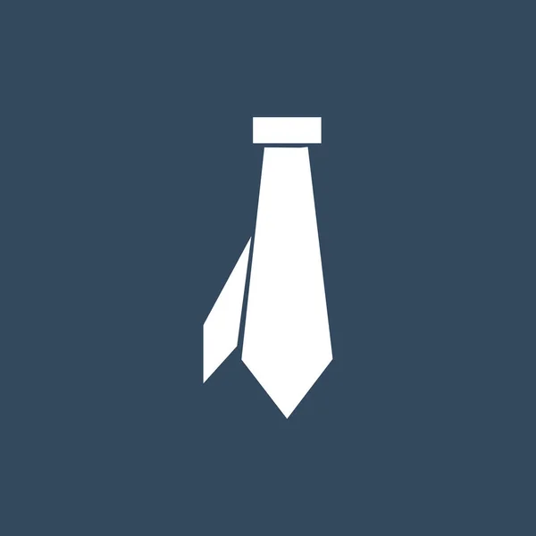 Nyakkendő lapos ikon — Stock Vector