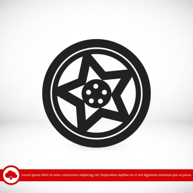 tekerlek işareti simgesi