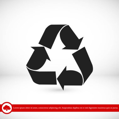 geri dönüşüm işareti simgesi