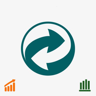 geri dönüşüm işareti simgesi