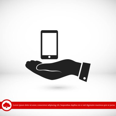 Telefon Düz Simgesi