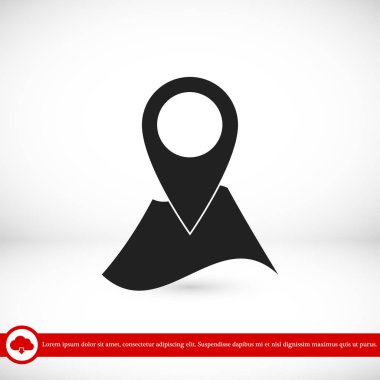 Harita simgesinde iğne