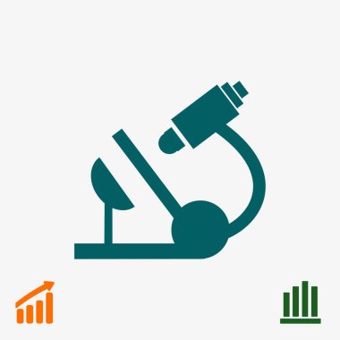 Mikroskop Düz Simgesi