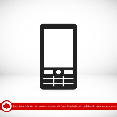 Telefon Düz Simgesi