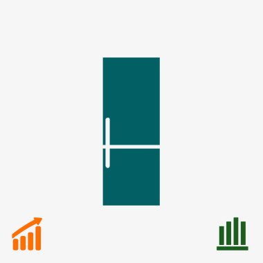 Buzdolabı düz simgesi