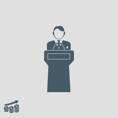  Hoparlör standlar podyum arkasında