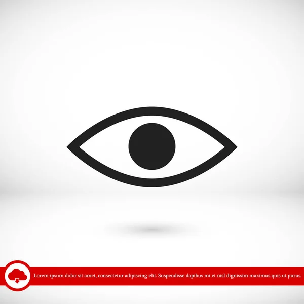 Εικονίδιο "υπογραφή" μάτι — Διανυσματικό Αρχείο