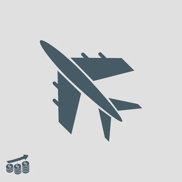 Plane sign icon — Stock Vector