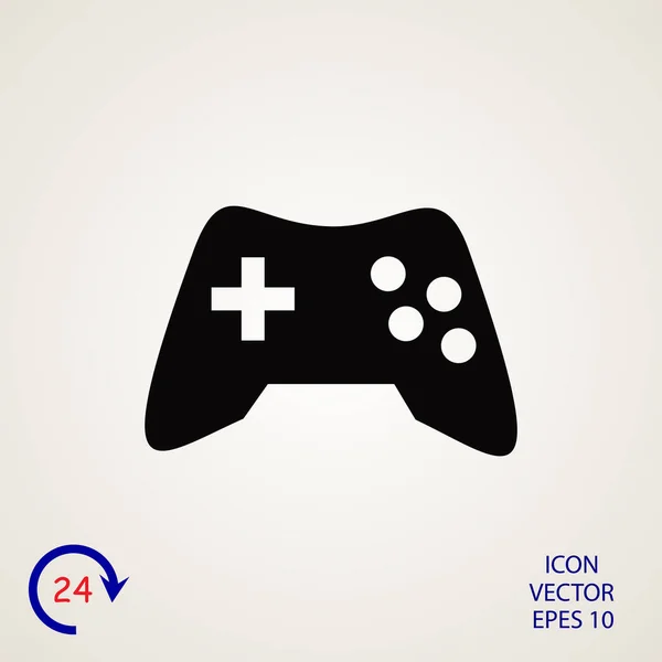 Joypad icono plano — Vector de stock