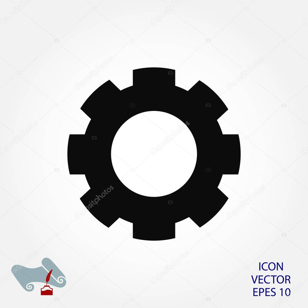 gear sign icon 