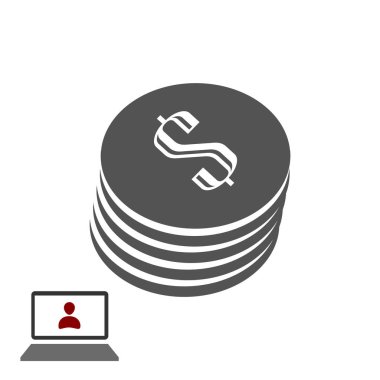 dolar kutsal kişilerin resmi, vektör en iyi düz simgesini Eps