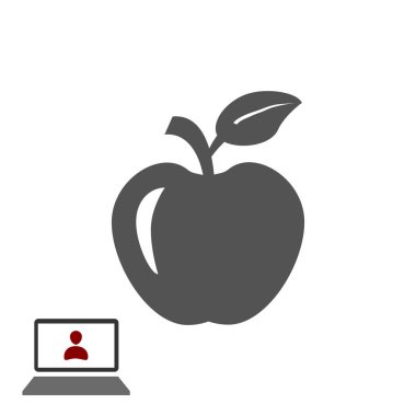 elma simgesi, vektör en iyi düz simgesini Eps 10