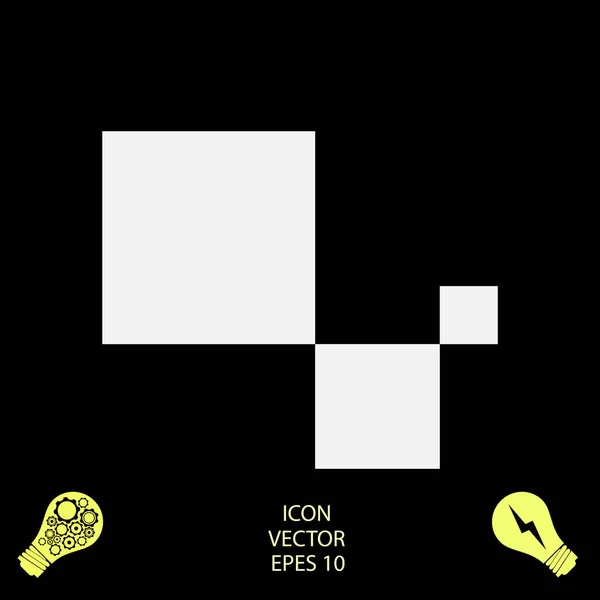 Icône Signe Cubes Illustration Vectorielle — Image vectorielle