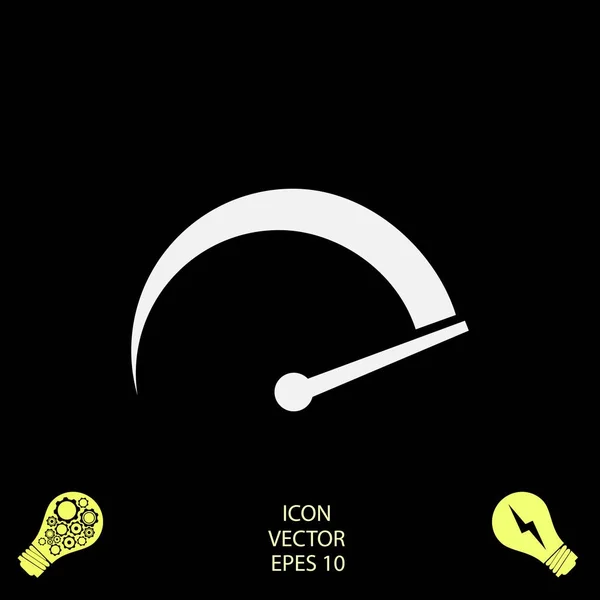 Speedometer Icon Vector Best Flat Icon Eps — Stock Vector