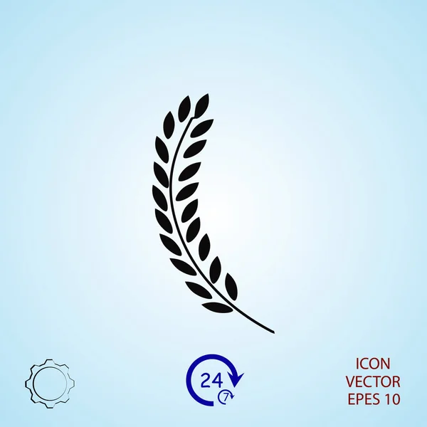 Weizensymbol Vektor Bestes Flaches Symbol Eps — Stockvektor