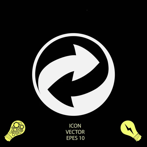 Vektor Zeichen Symbol Recyceln Vektor Bestes Flaches Symbol Eps — Stockvektor