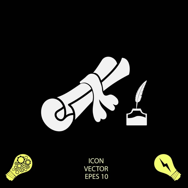 Scroll Icon Vektor Bestes Flaches Icon Eps — Stockvektor