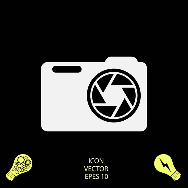 Design of camera icon — Stock Vector