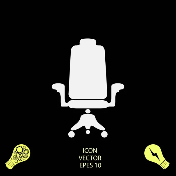 Кресло Значок Вектор Лучший Плоский Значок Eps — стоковый вектор