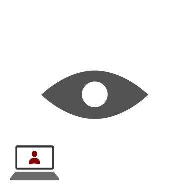 Göz işareti simgesini, vektör çizim