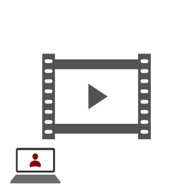 Player işareti simgesi, vektör çizim