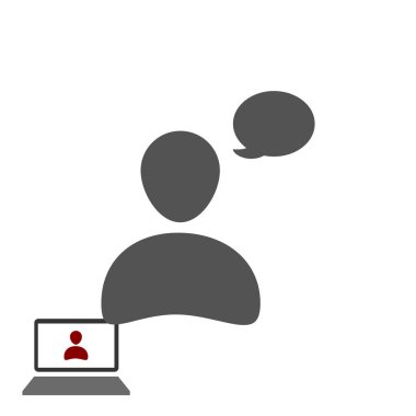 Sohbet simgesi, vektör en iyi düz simgesini Eps