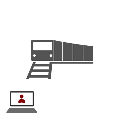 vektör simgesi, vektör en iyi düz simgesini Eps tren