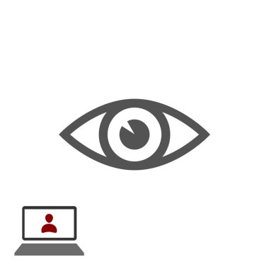 Göz işareti simgesini, vektör çizim