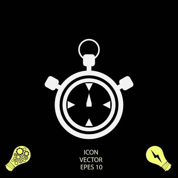 Stopwatch Icon Векторная Лучшая Плоская Икона Eps — стоковый вектор