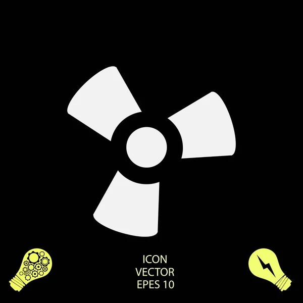 Иконка Вентилятора Пропеллера Векторная Иллюстрация — стоковый вектор