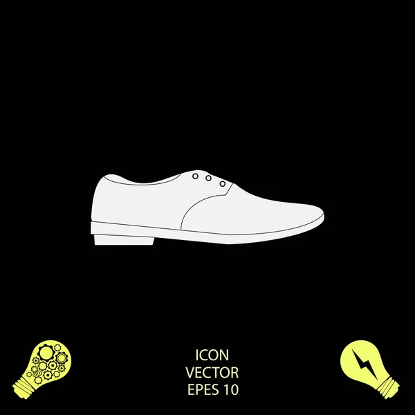 Icono Del Zapato Vector Mejor Icono Plano Eps — Vector de stock