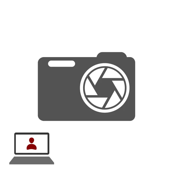 Design of camera icon — Stock Vector